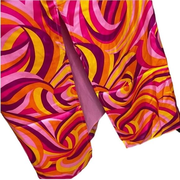 SET House of Harlow 1960 Fawcett Top & Maxi Skirt-Pink Swirl Print – Sz. S - Picture 5 of 7